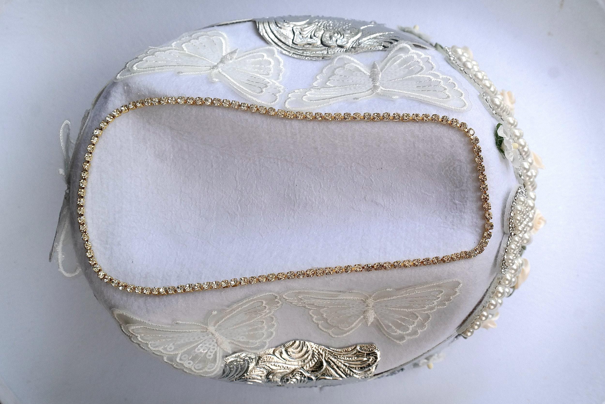 Handmade Pearl Bride Cowgirl Hat Size ONE SIZE - 9 Thumbnail