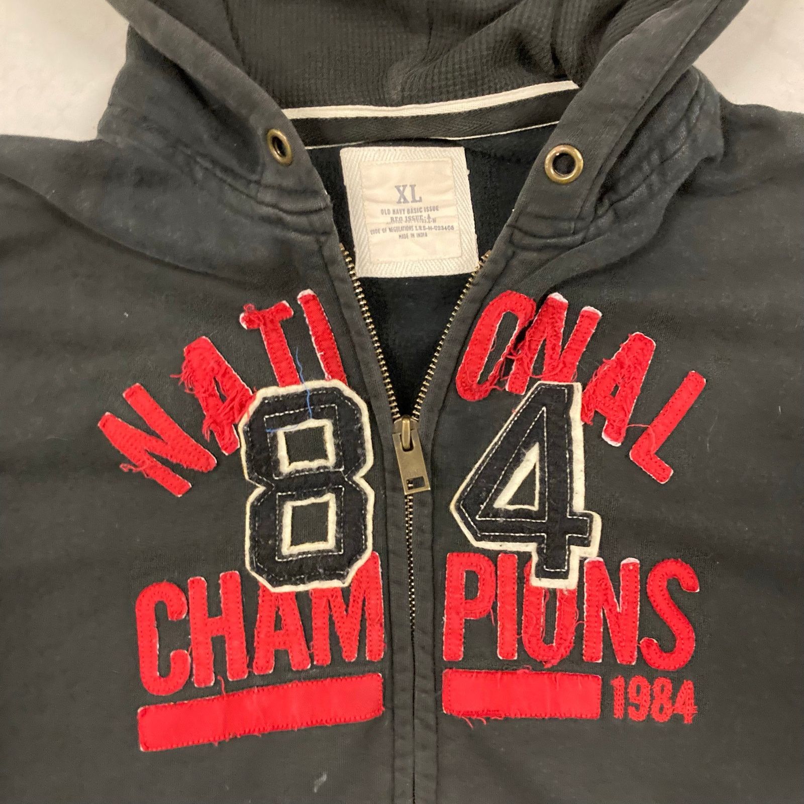 Old Navy × Vintage vintage y2k old navy varsity hoodie Size US XL / EU 56 / 4 - 4 Thumbnail