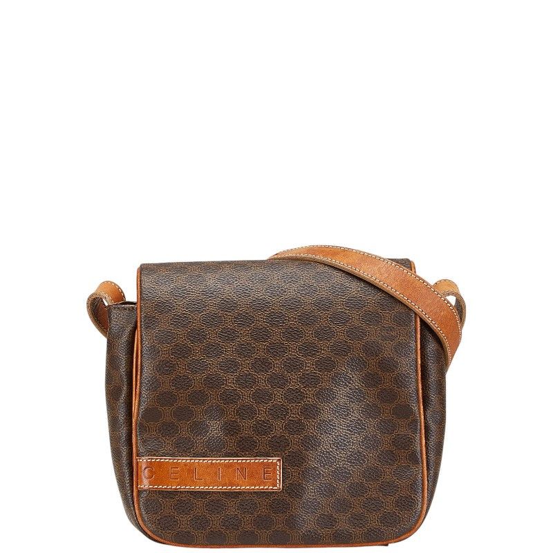 Celine Celine Macadam Pvc Leather Shoulder Bag Leather Shoulder Bag in Brown, Women's