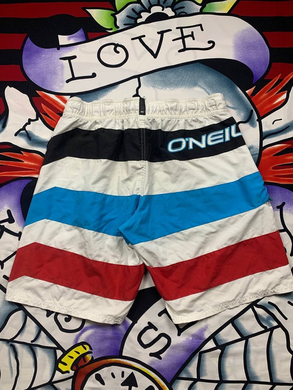 O'Neill Vintage Oneill surf striped shorts Size 33US Size US 33 - 2 Thumbnail