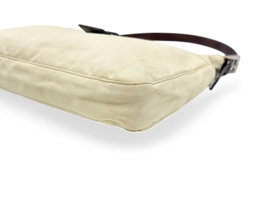 Fendi Fendi - Mamma Bucket Beige Handbag Shoulder Bag FF Silver Size ONE SIZE - 5 Thumbnail