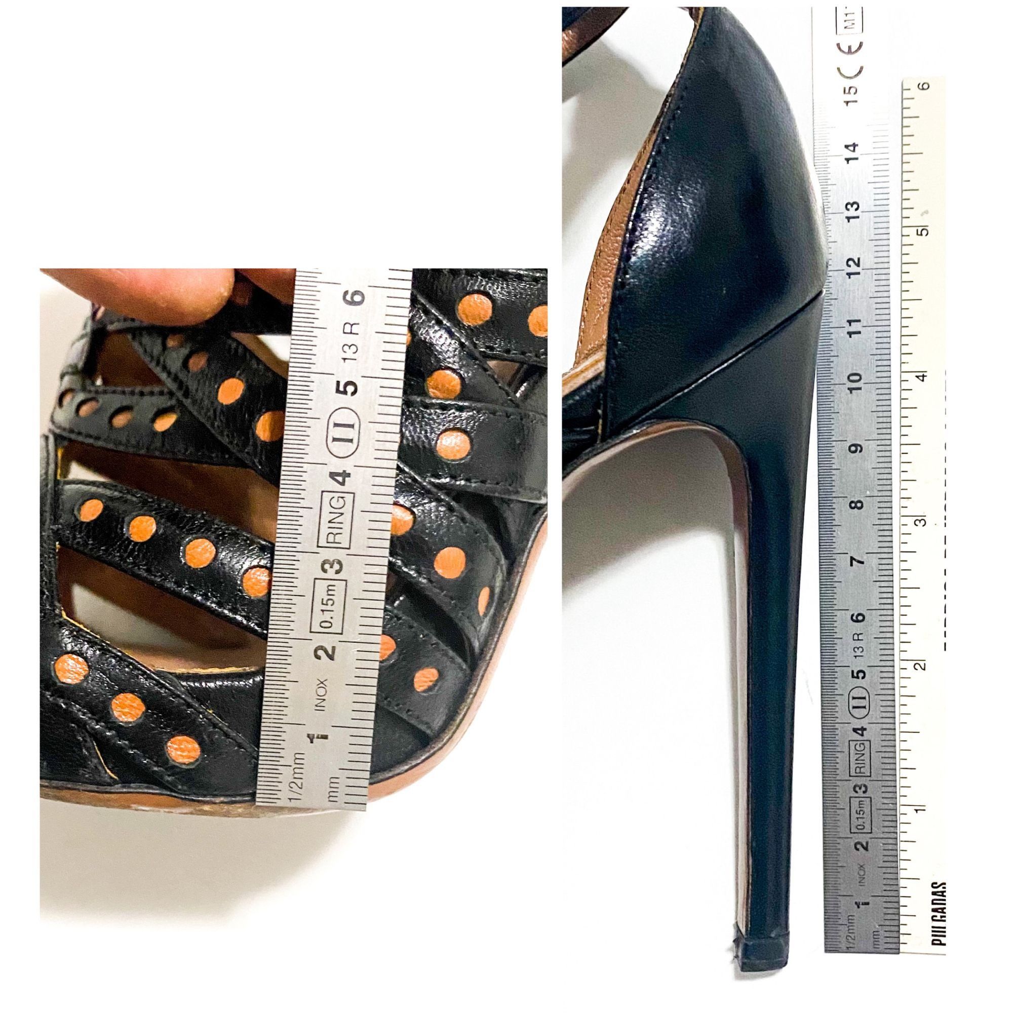 Alaia Alaïa Black Leather Caged High Heel Sandal, 36 EU, in Box Size US 6 / IT 36 - 11 Thumbnail