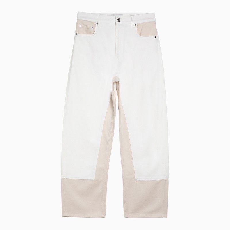 image of Sportmax White/beige Denim Jeans, Women's (Size 26)