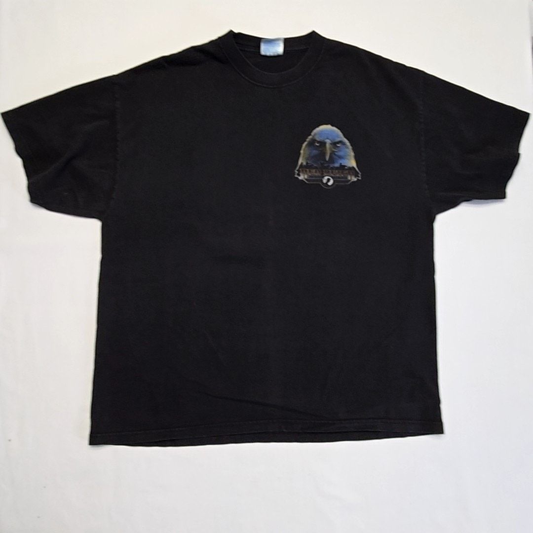 Hanes Vintage Red River Memorial Day Run XL Black Motorcycle Tee Size US XL / EU 56 / 4 - 3 Thumbnail