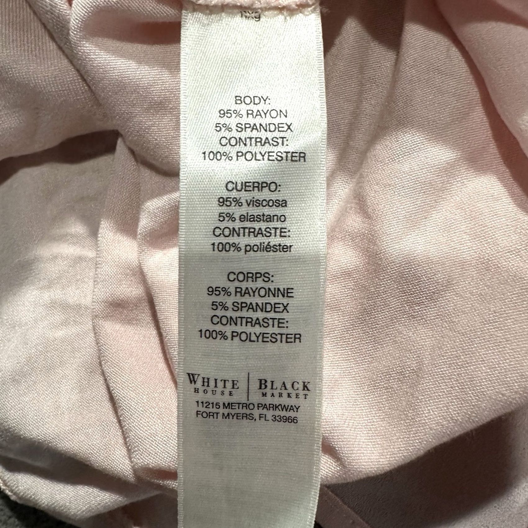 White House Black Market NWT White House Black Market Tank Womens XL Pink Rayon Spandex Woven Hem Tee Top Sleeveless Round Neck Casual-Ready Shirt Men? Size XL / US 12-14 / IT 48-50 - 6 Thumbnail