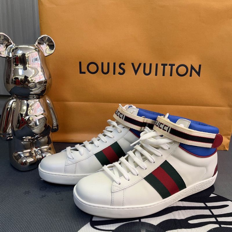 Gucci Gucci Ace Striped Band Fashion Sneakers for Men - Size US 8 / EU 41 - 1 Thumbnail