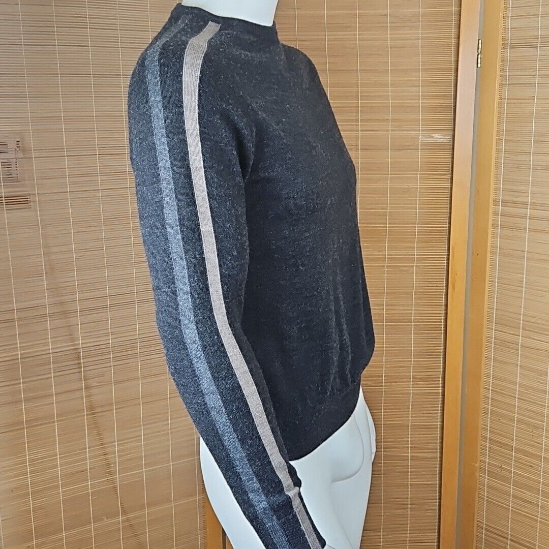 Vintage Codice Ski Sweater Men M EUR 50 Charcoal Merino Wool Blend L Size US M / EU 48-50 / 2 - 2 Thumbnail