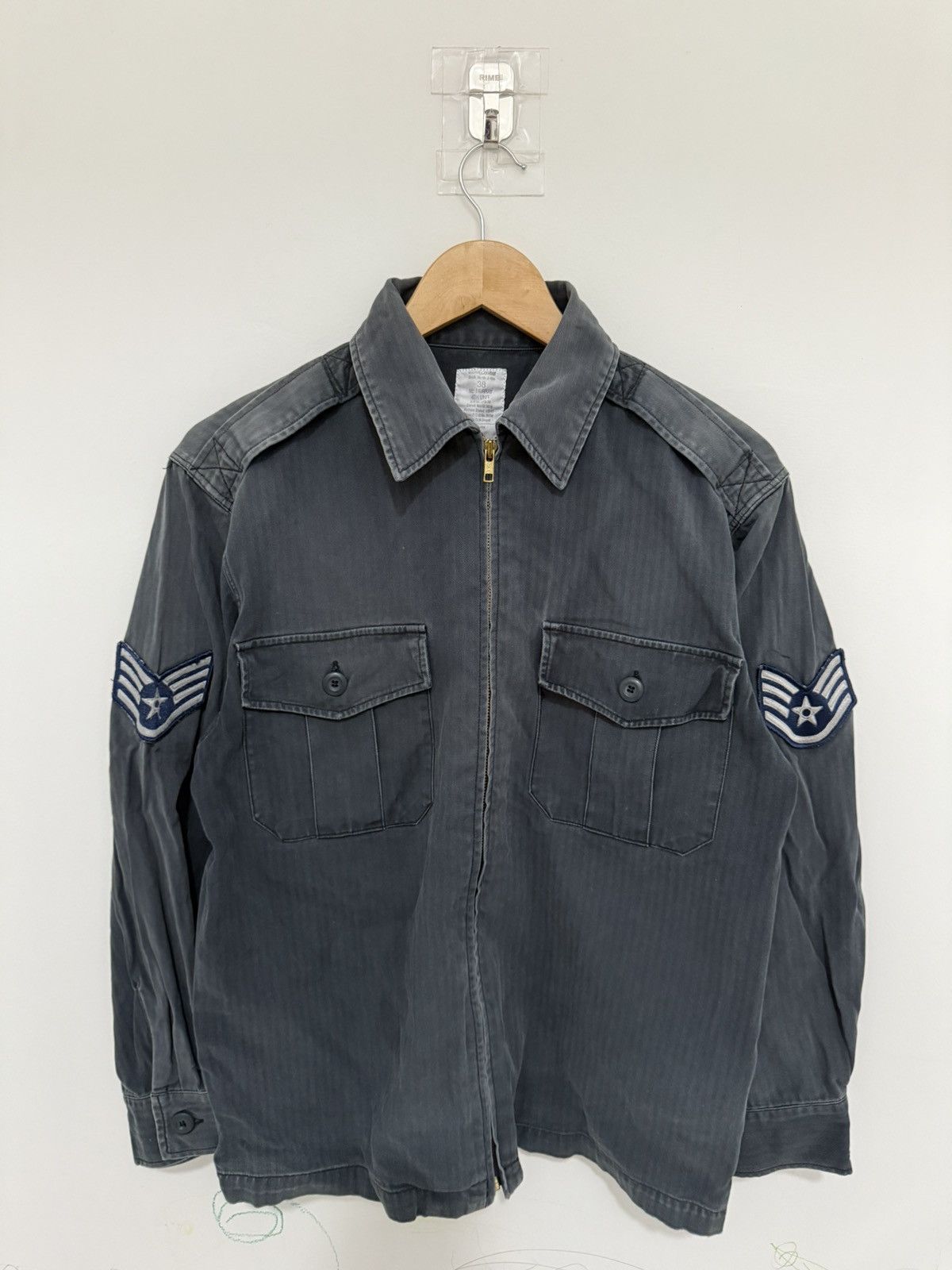 Vintage Blue Army Airforce Jacket