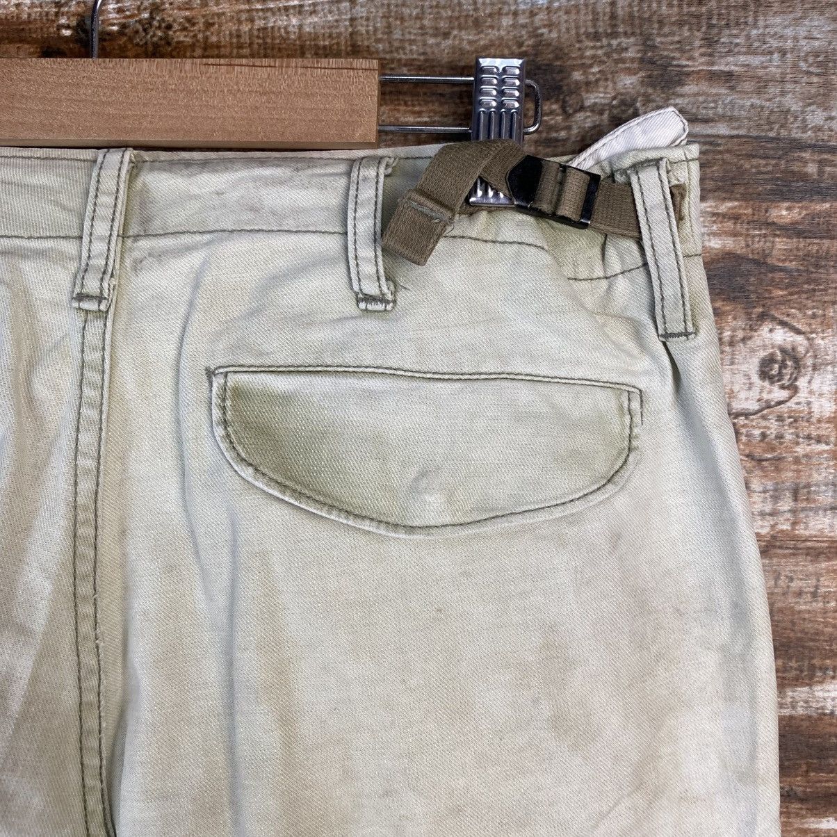 Japanese Brand DL Surplus White Cargo Multipocket Pants #C1218 Size US 29 - 19 Thumbnail
