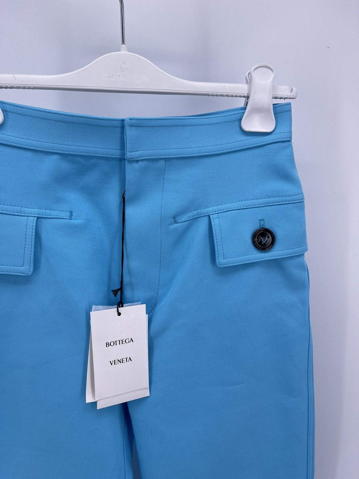 Bottega Veneta Bottega Veneta Canvas Blue Trousers Size 40 Size 27" / US 4 / IT 40 - 2 Thumbnail