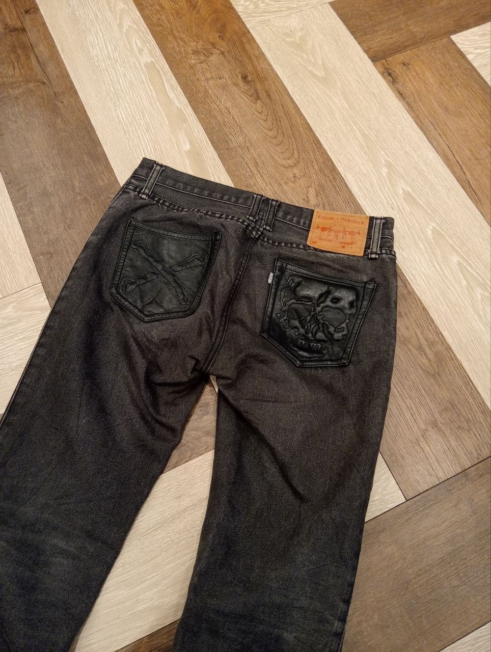Roen ROEN X HIROMU TAKAHARA SKULLS LEATHER POCKET JEANS Size US 30 / EU 46 - 2 Thumbnail