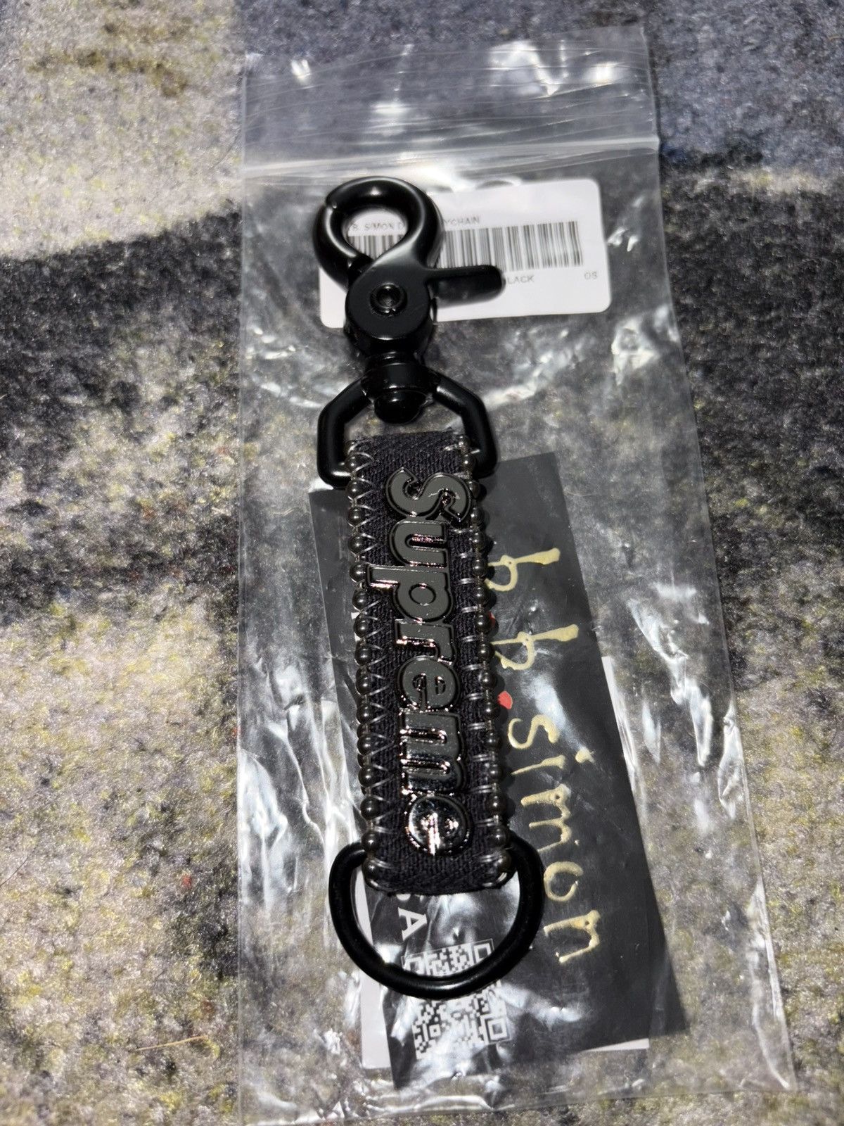 Supreme b.b. Simon Denim Keychain (SS25) - $68