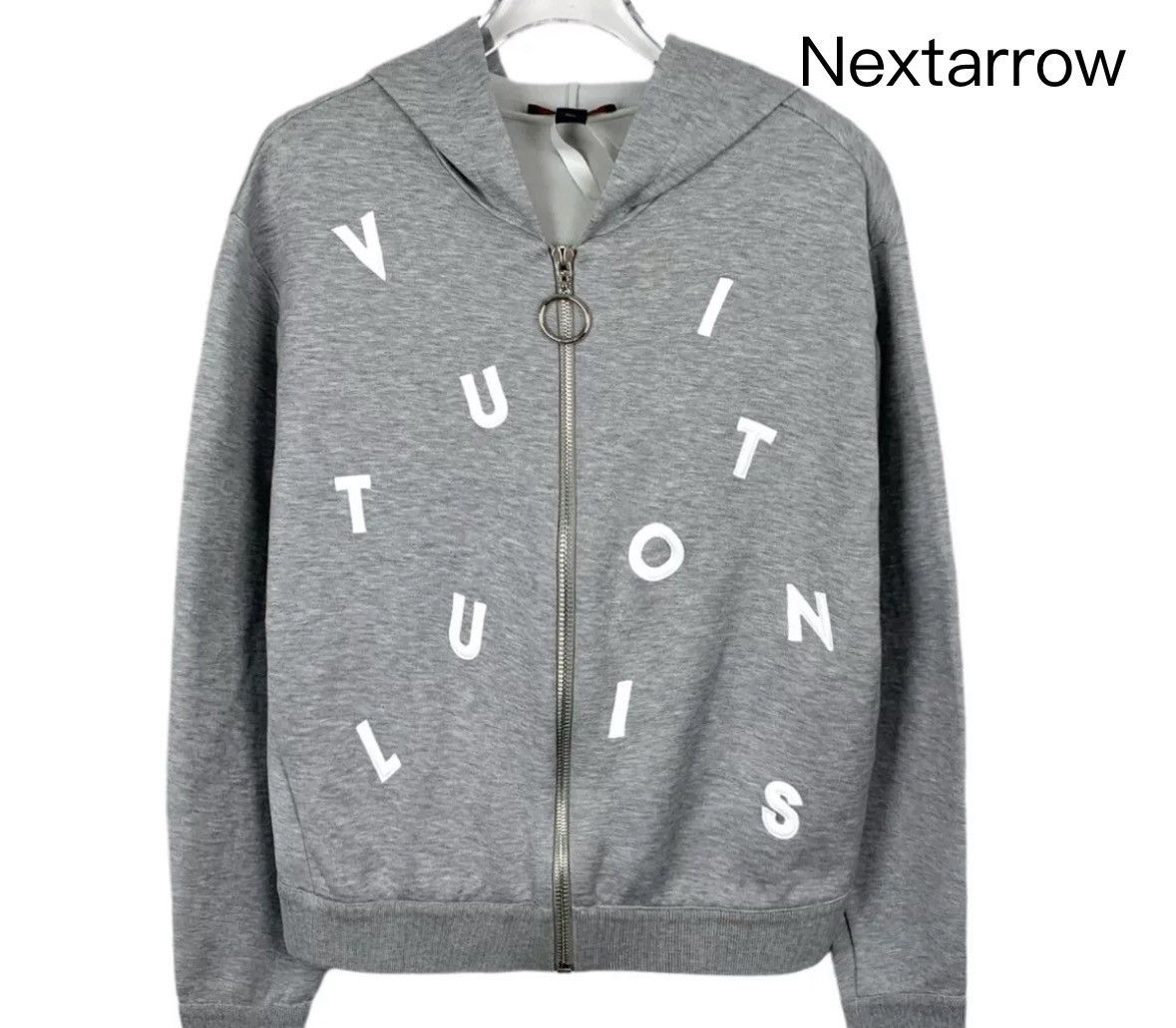 Louis Vuitton Louis Vuitton LV Grey Logo Letter Cotton Zipper Jacket Size US XS / EU 42 / 0 - 1 Thumbnail
