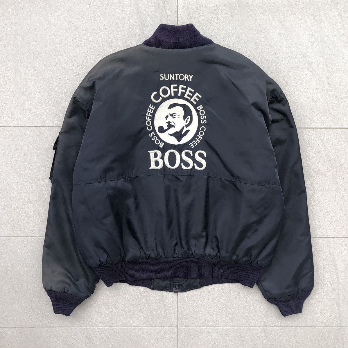 Vintage Vintage Suntory Boss Coffee Embroidery Logo Sun Faded Jacket Size US L / EU 52-54 / 3 - 1 Thumbnail