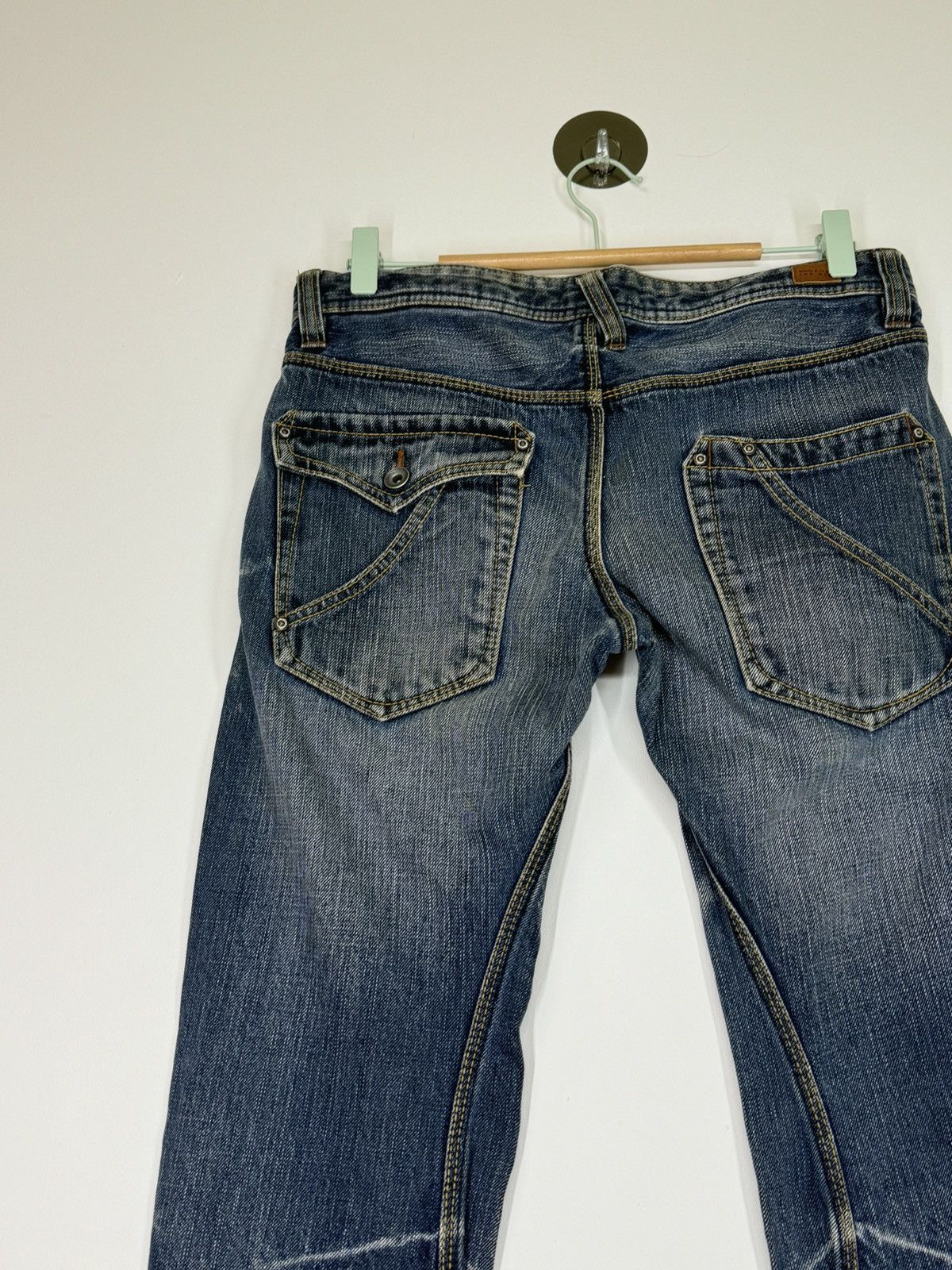 If Six Was Nine × Le Grande Bleu (L.G.B.) × Nicole Club FLARE NICOLE CLUB FOR MEN MUD WASH BOOT CUT DENIM Size US 30 / EU 46 - 11 Thumbnail