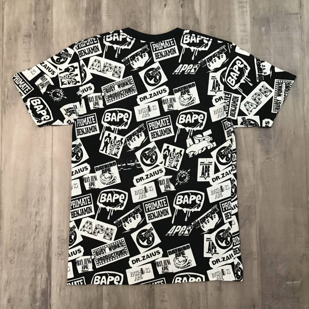 Bape × Nigo BAPE MIX LOGO T-shirt a bathing ape NIGO Size US L / EU 52-54 / 3 - 3 Thumbnail