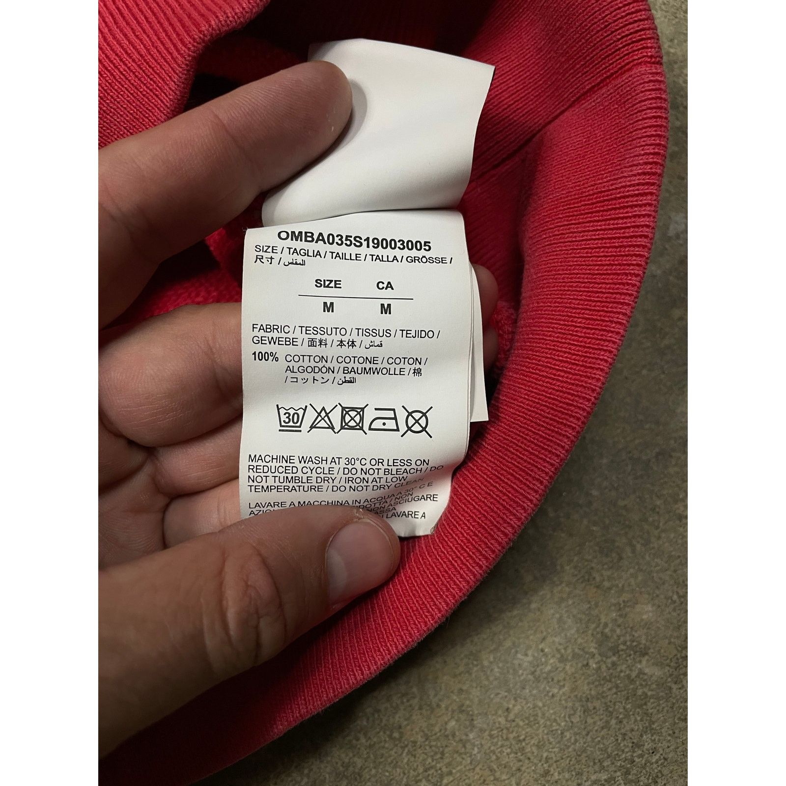Off-White Off-White Crewneck Red Mona Lisa Medium Used Size US M / EU 48-50 / 2 - 5 Thumbnail