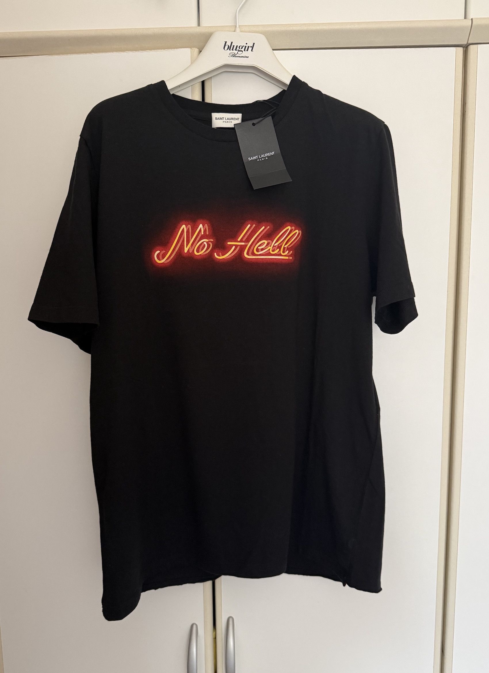 Saint Laurent Paris T-shirt NO HELL Size US S / EU 44-46 / 1 - 1 Thumbnail