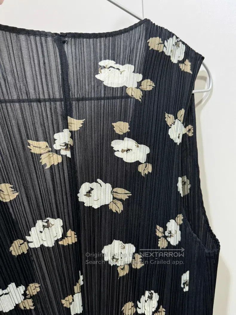 Issey Miyake Issey Miyake Black Floral Vest Size L / US 10 / IT 46 - 8 Thumbnail