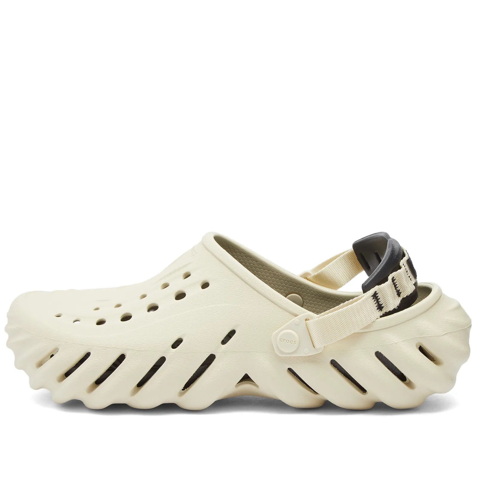 Crocs Crocs Crocs Echo Clog Bone Black 207937-2YJ US 12 EU 46-47 Size US 12 / EU 45 - 2 Thumbnail
