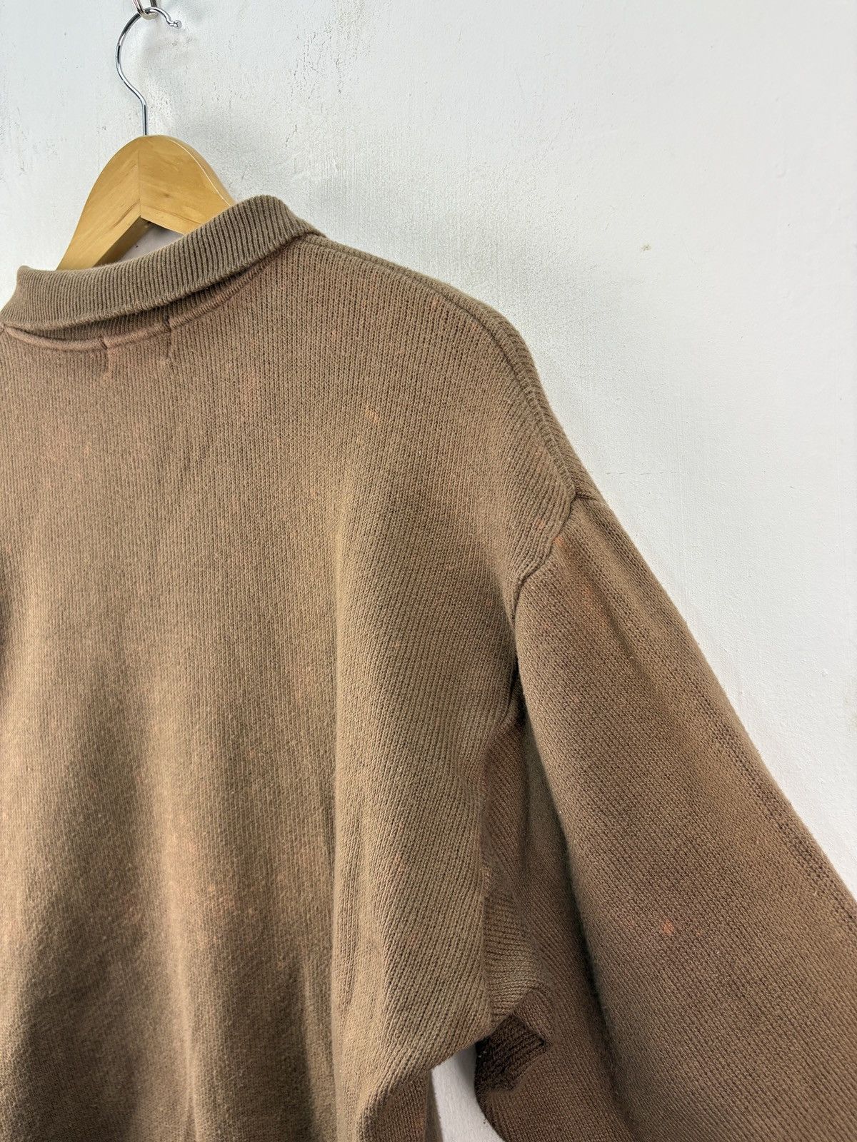 Fred Perry Vintage 90s Fred Perry Sweater Cable Jumper Knitwear Boxy Size US L / EU 52-54 / 3 - 8 Thumbnail