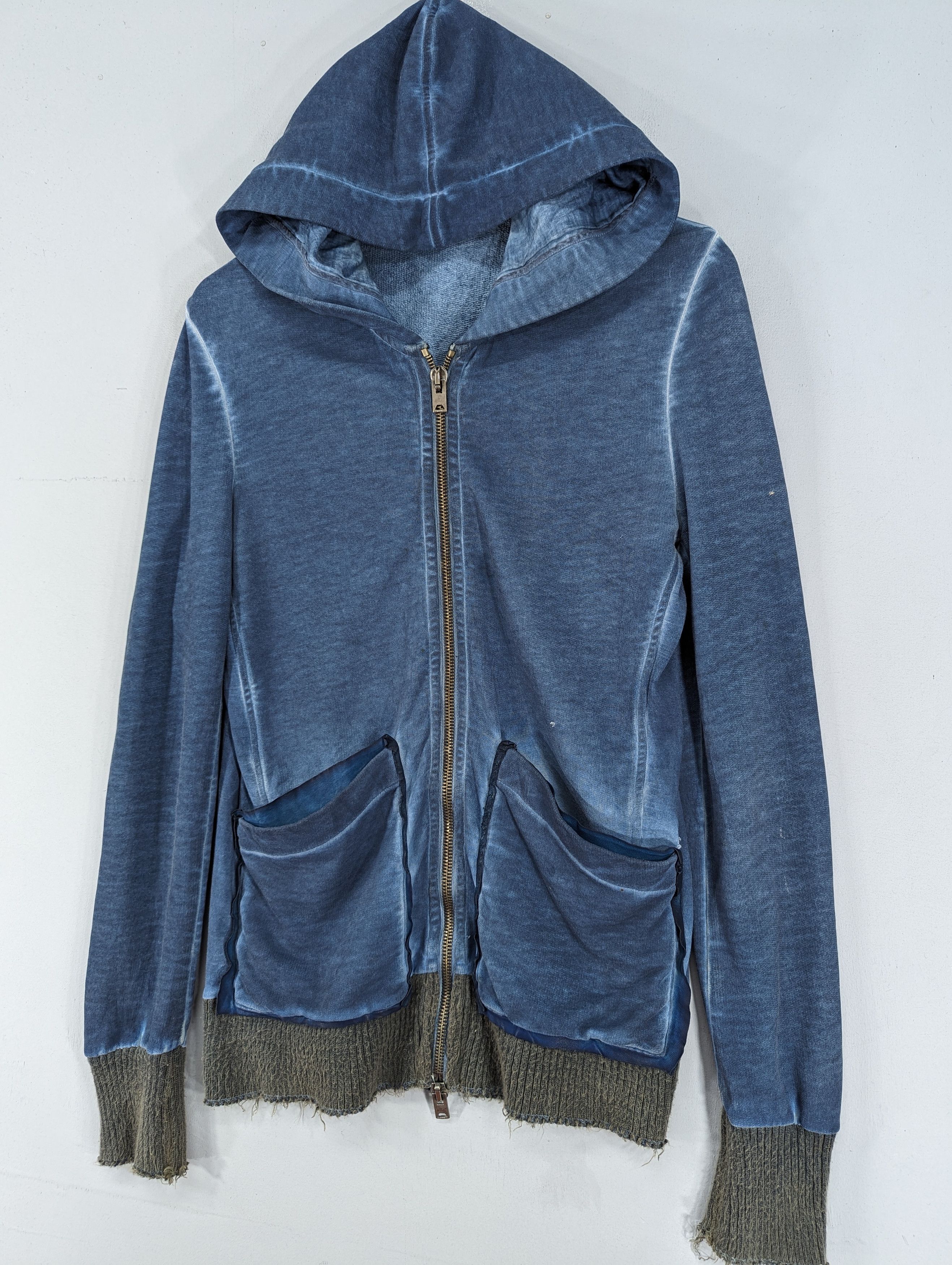 Giorgio Brato WLG By Giorgio Brato Distressed Hoodie Zipper Size US S / EU 44-46 / 1 - 2 Thumbnail