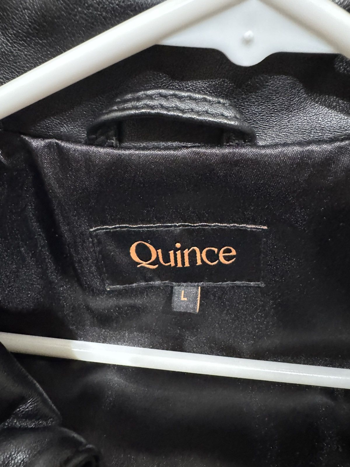 Quince Quince Leather Jacket size Large genuine leather Size US L / EU 52-54 / 3 - 3 Thumbnail