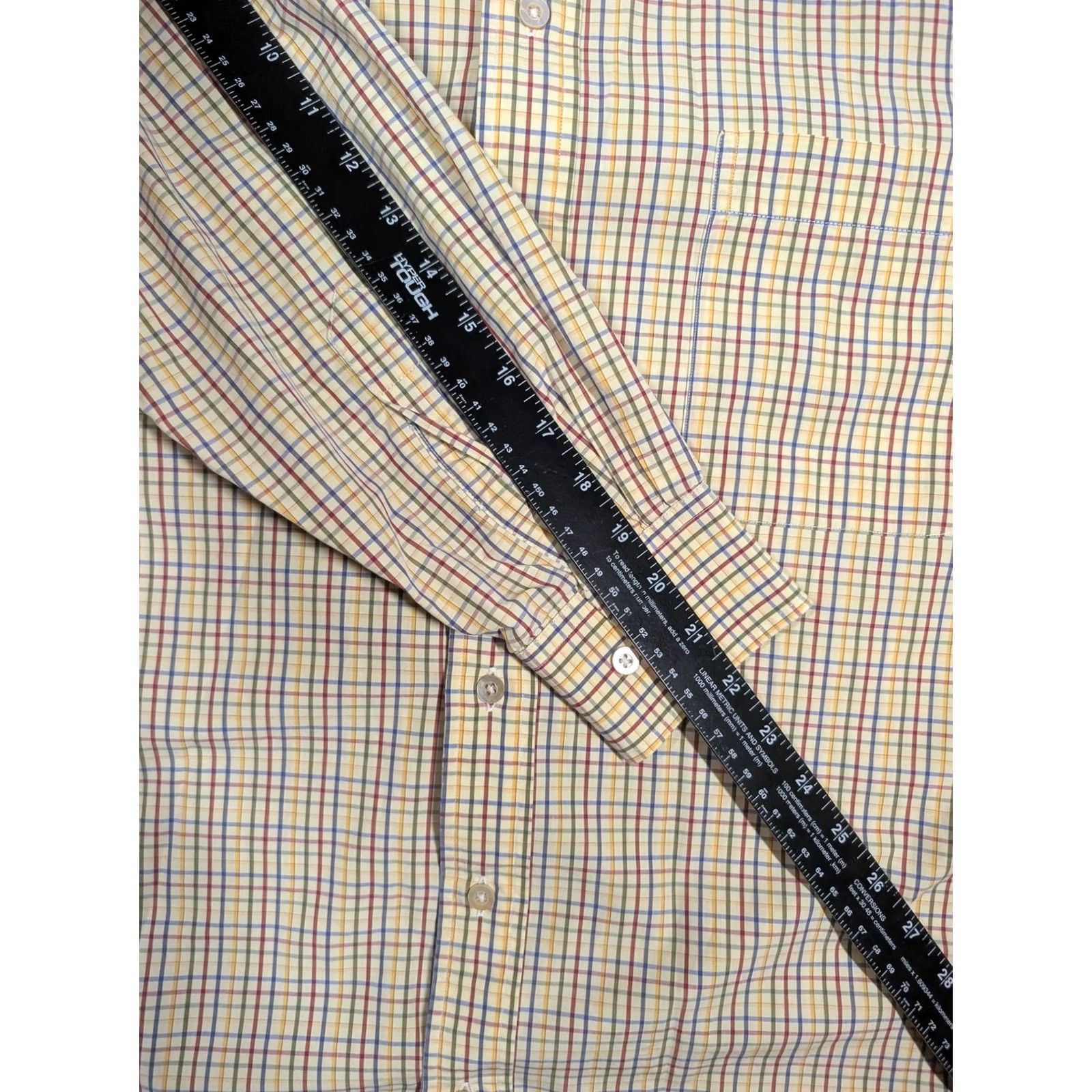 Vintage Gitman Bros Shirt Mens Large Yellow Plaid Button-Down Long Sleeve Made USA Size US L / EU 52-54 / 3 - 4 Thumbnail