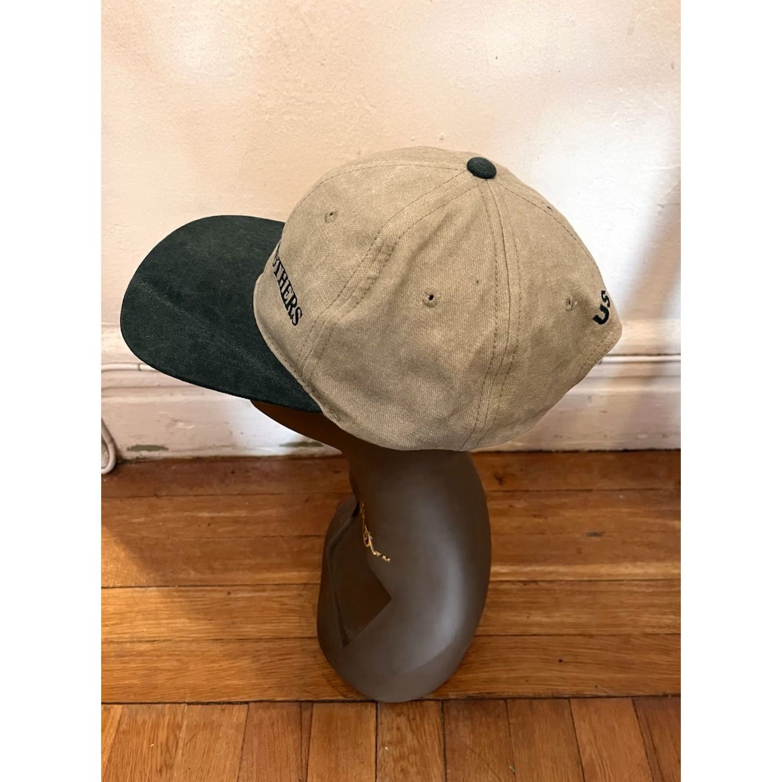 Vintage VINTAGE Lehman Brothers US Open Tennis Hat One Size Beige Baseball Cap Men Adjustable 90s Cotton Solid Size ONE SIZE - 3 Thumbnail