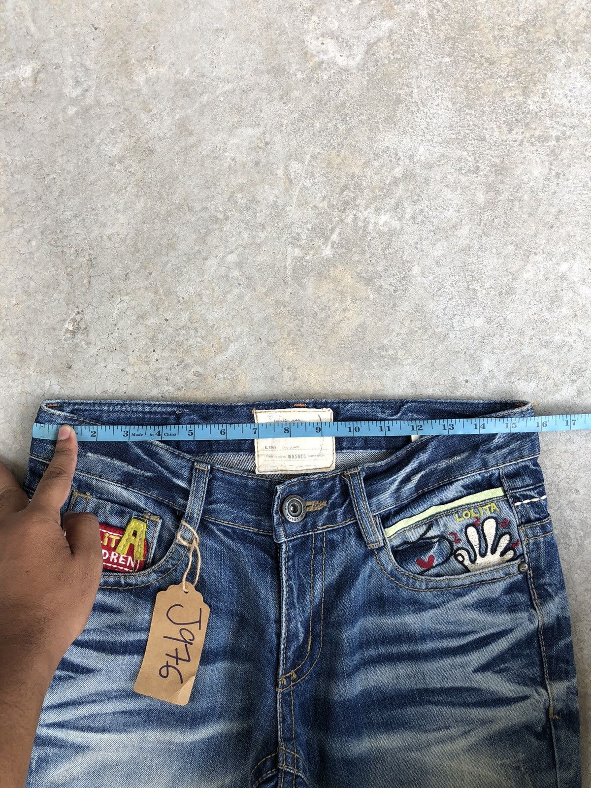 Japanese Brand Yoshitomo Nara Lolita Distressed Jeans Size US 31 - 23 Thumbnail