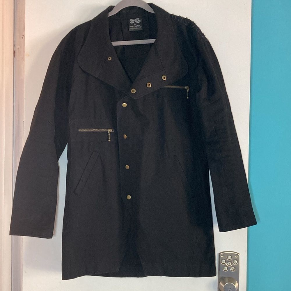 I.AM.GIA S & G Sequoia and Gita Black Cotton Snap Front Jacket Marked Size M / US 6-8 / IT 42-44 - 2 Thumbnail