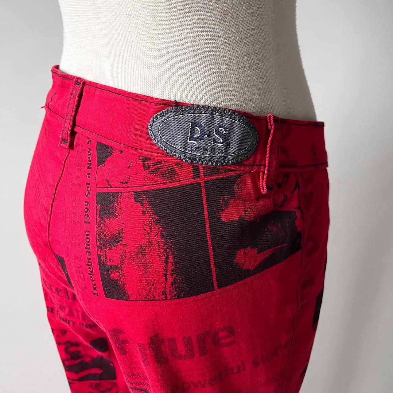 Vintage Vintage Newsprint Pants Size 27" / US 4 / IT 40 - 4 Thumbnail