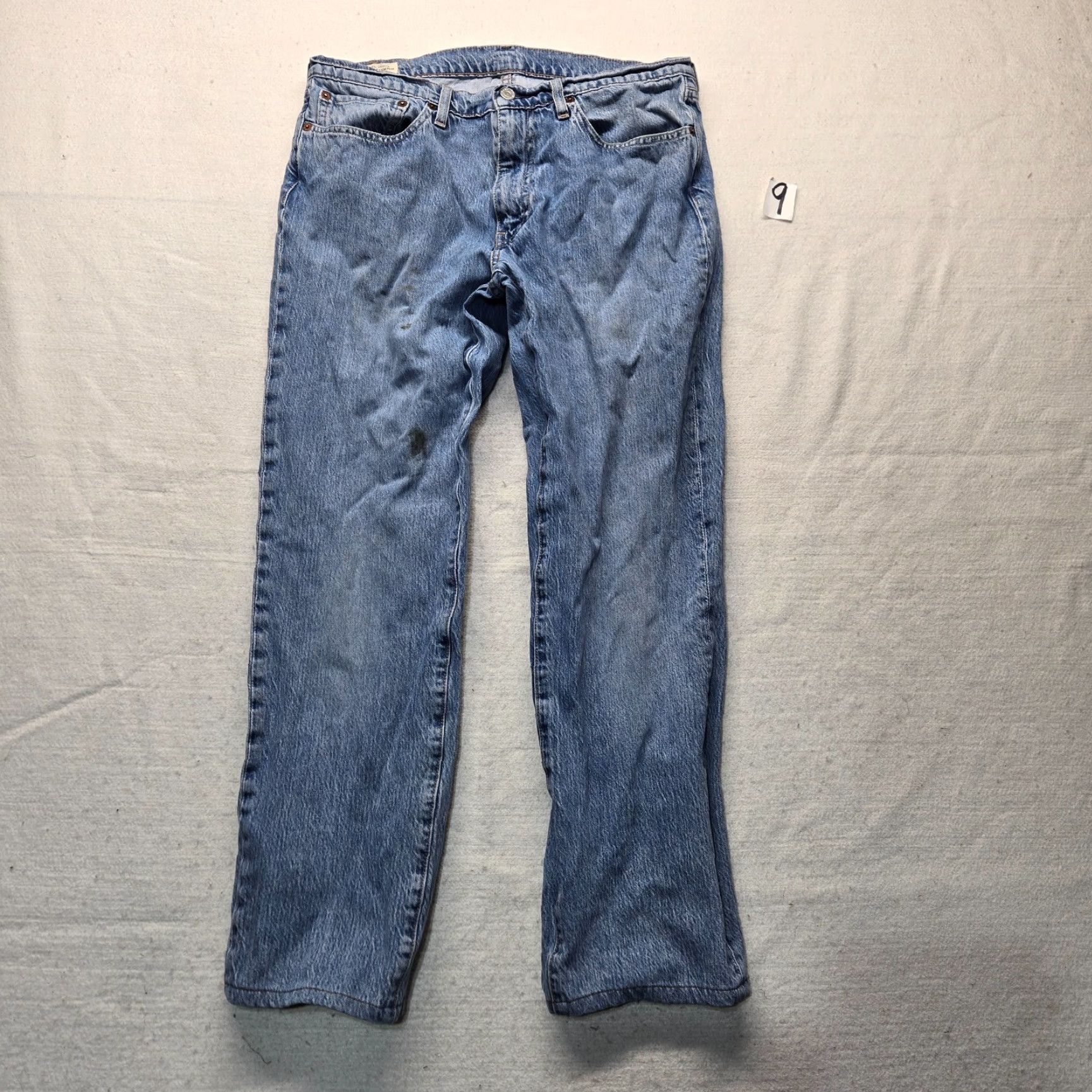 Levi's Levi’s 501 Jeans Denim Pants Men Adult Size 34 x 34 Blue Cotton Denim Straight 34 Inseam Mens Jeans Size US 34 / EU 50 - 2 Thumbnail