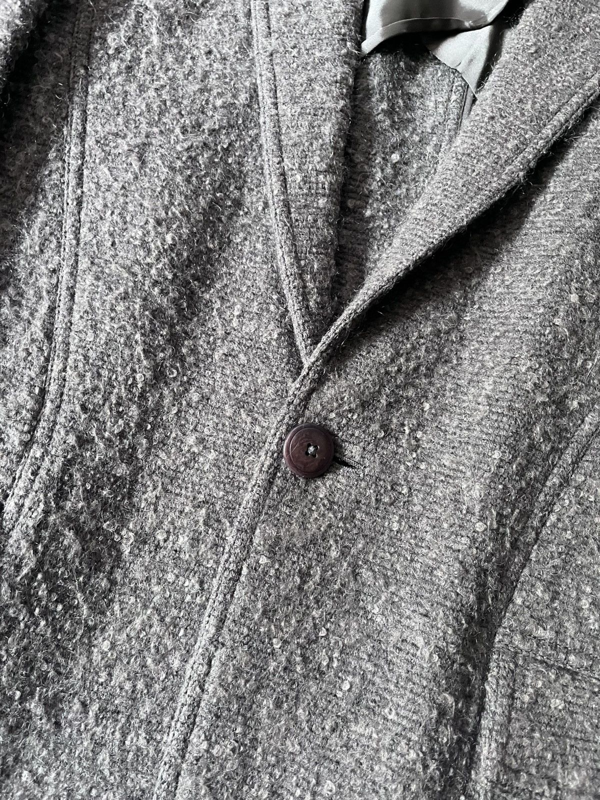 Rick Owens Rick Owens A/W 2015 grey coat wool mohair Size US M / EU 48-50 / 2 - 6 Thumbnail