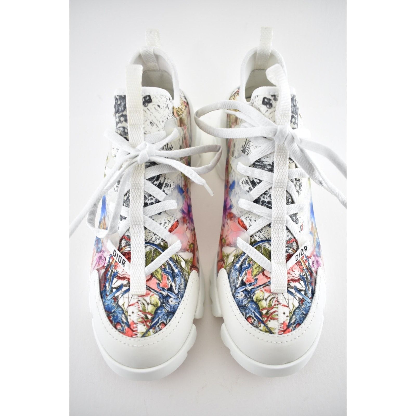 Dior D Connect Zodiac Printed Lace Up Flat Trainer Sneaker 39 Size US 9 / IT 39 - 7 Thumbnail
