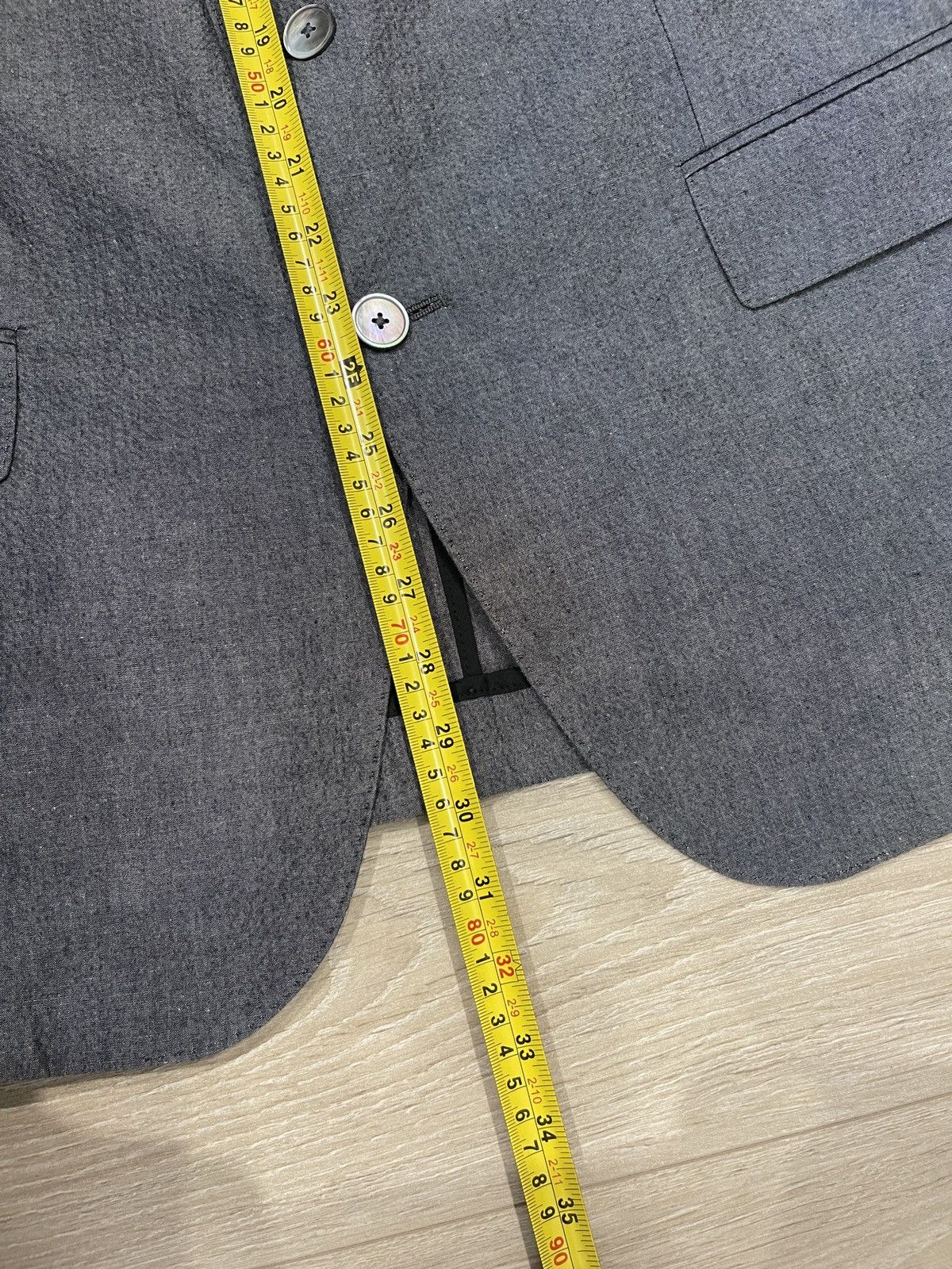 Hugo Boss HUGO BOSS "Hedson3/Gander1" Textured Cotton Blazer US 46R Size 46R - 15 Thumbnail