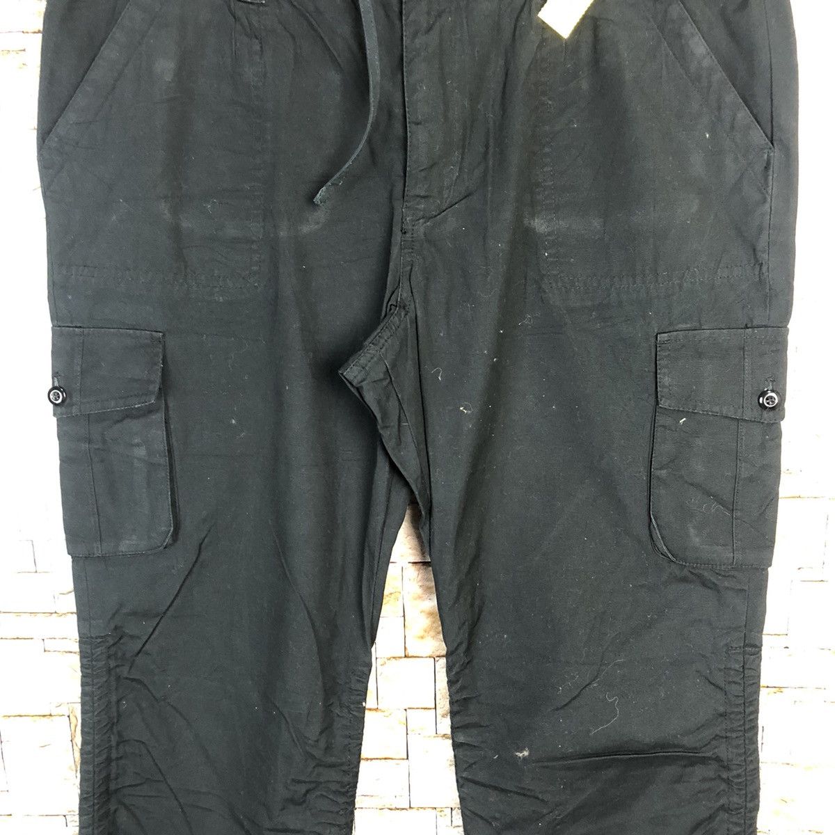 Japanese Brand Smile Land Dark Blue Cropped Pants #A317 Size US 36 / EU 52 - 6 Thumbnail