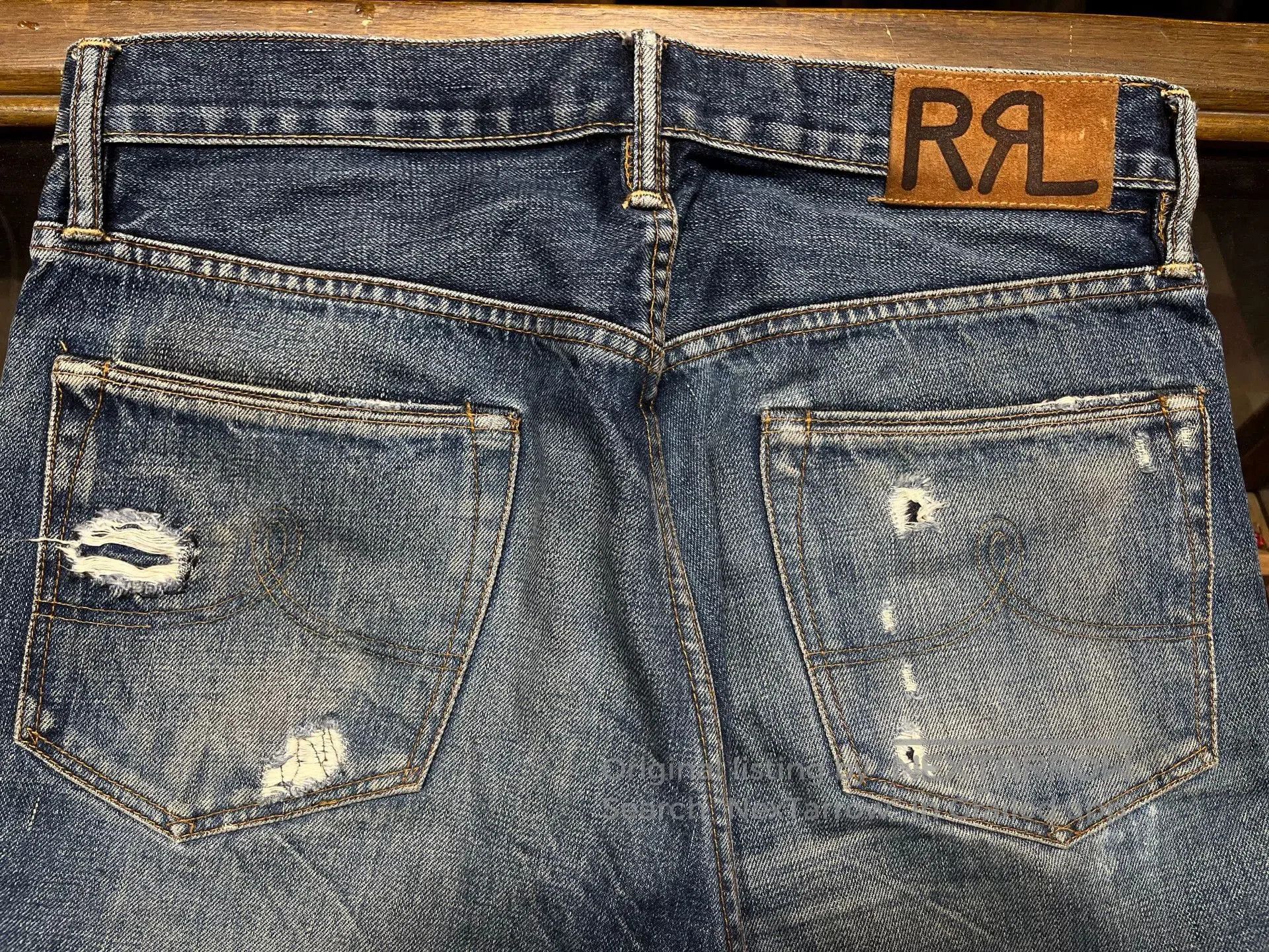 RRL Ralph Lauren vintage distressed double rl denim pants. Size US 30 / EU 46 - 9 Thumbnail