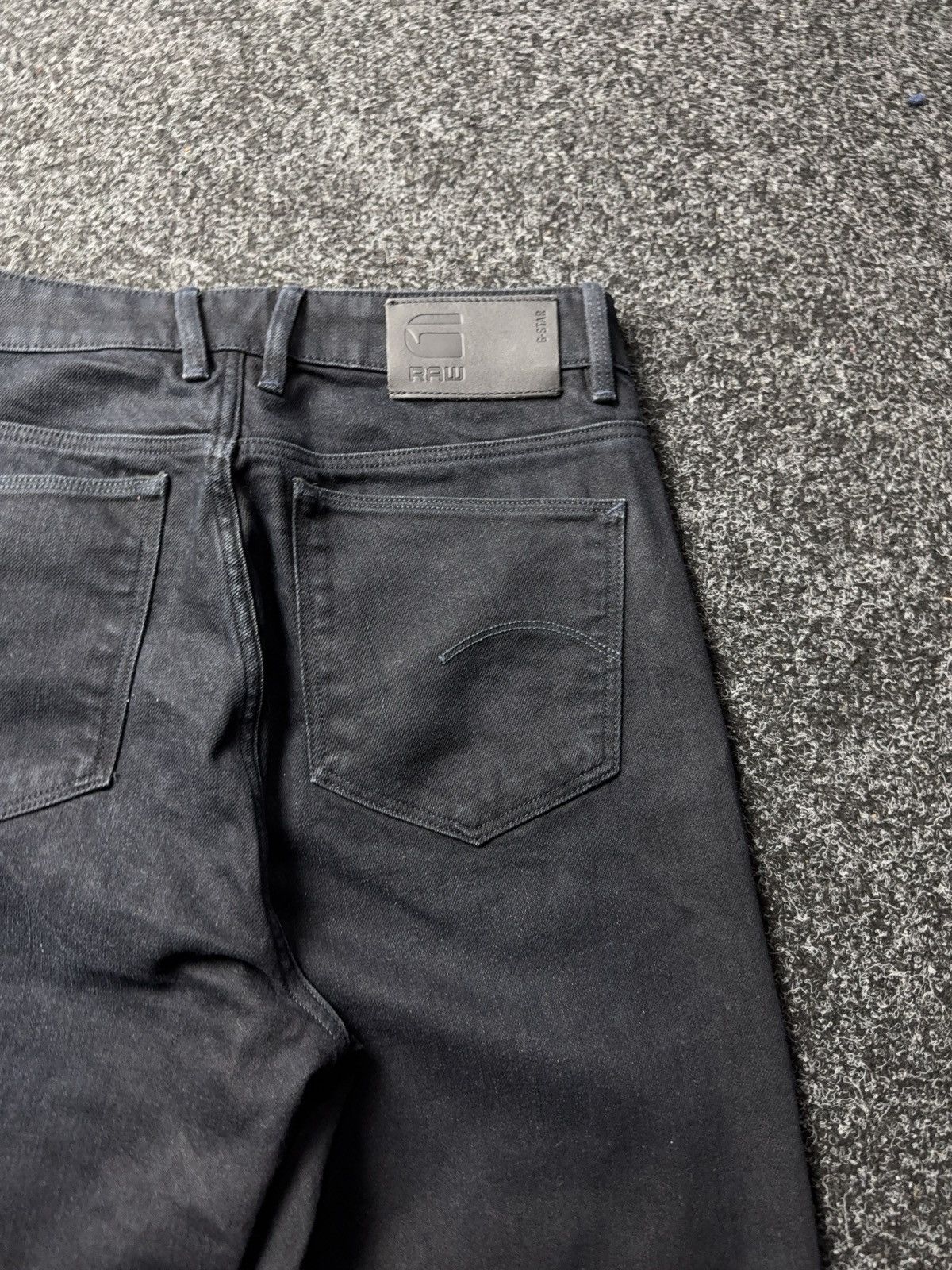 G-Star G-Star RAW Janeh Loose Tapered Jeans Black Cradle Denim Y2K Size 29" - 16 Thumbnail