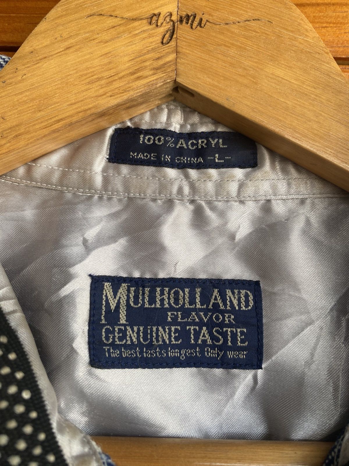 Vintage Mulholland Genuine Taste Blue & White Check Flannel Shirt Size US L / EU 52-54 / 3 - 6 Thumbnail