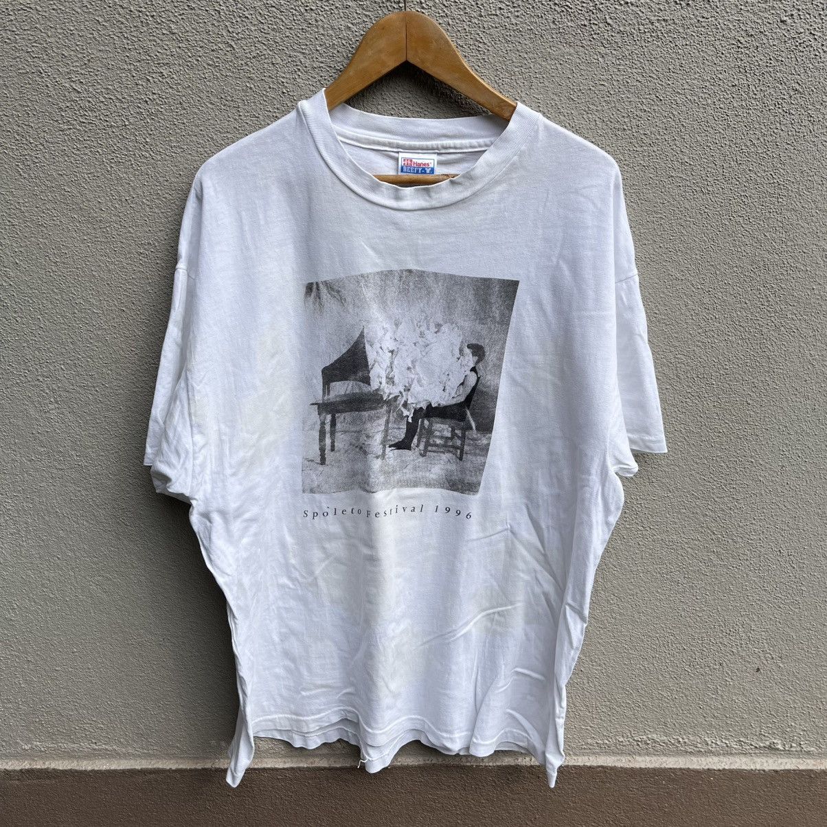 Vintage Vintage 90s SPOLETO FESTIVAL photo art tee music dance Size US XL / EU 56 / 4 - 1 Thumbnail