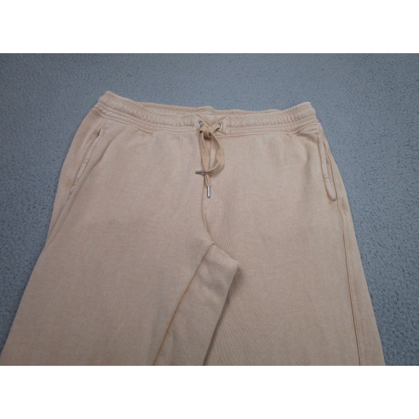 Vintage Aerie Sweatpants Womens L Beige Terry Fleece Jogger Pants Drawstring Elastic Waist Pockets Zipperless? (Wait) Size 36" / US 14 / IT 50 - 2 Thumbnail