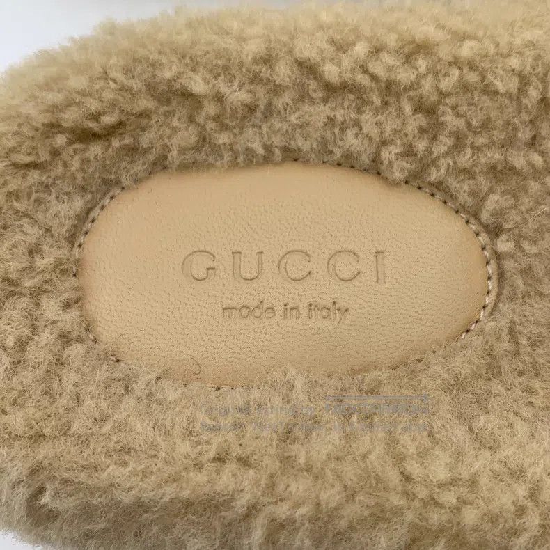 Gucci Gucci Light brown double G plush casual flat fur slippers Size US 5.5 / IT 35.5 - 7 Thumbnail