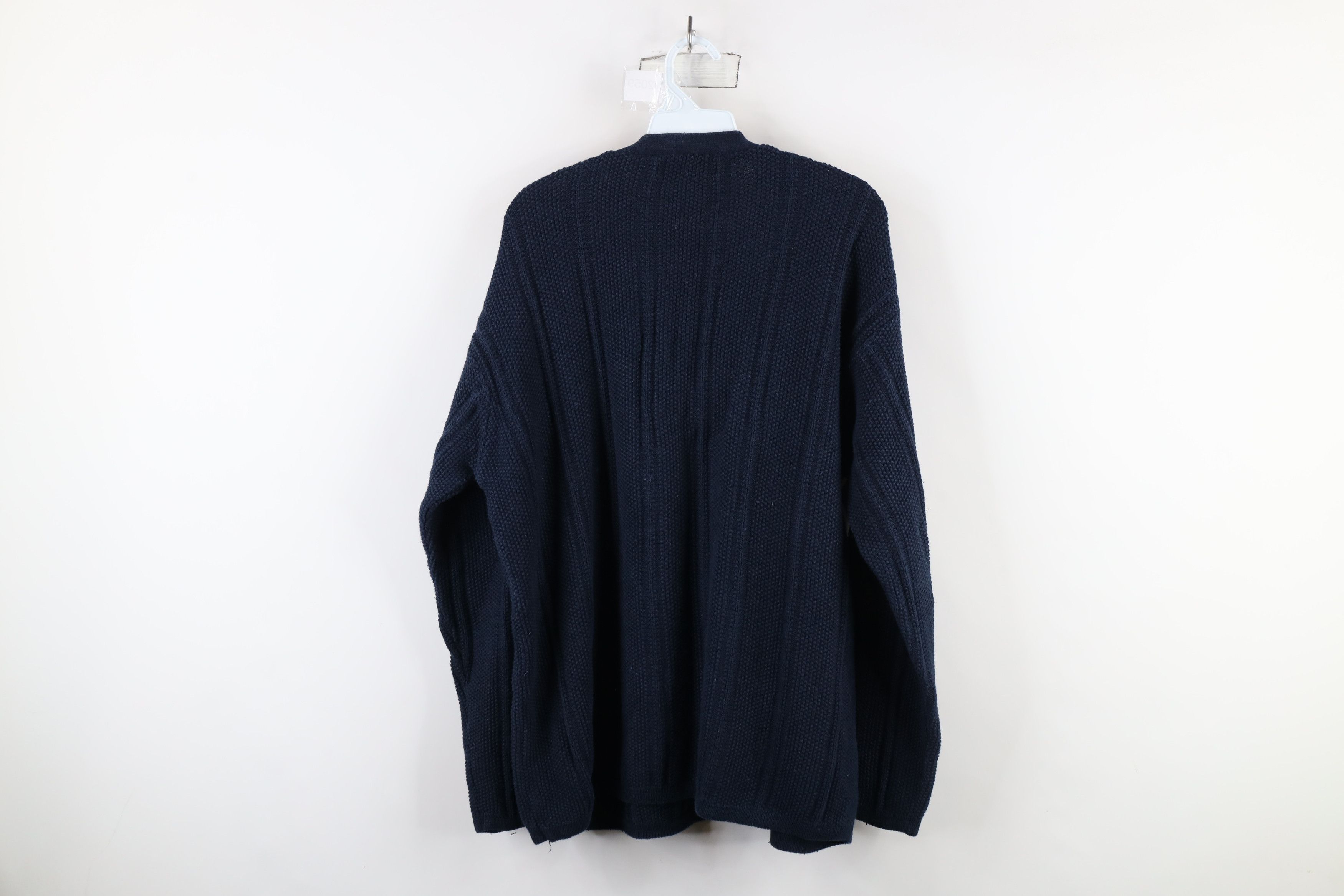 Vintage Vintage 90s Streetwear Heavyweight Knit Henley Sweater Size US L / EU 52-54 / 3 - 7 Thumbnail