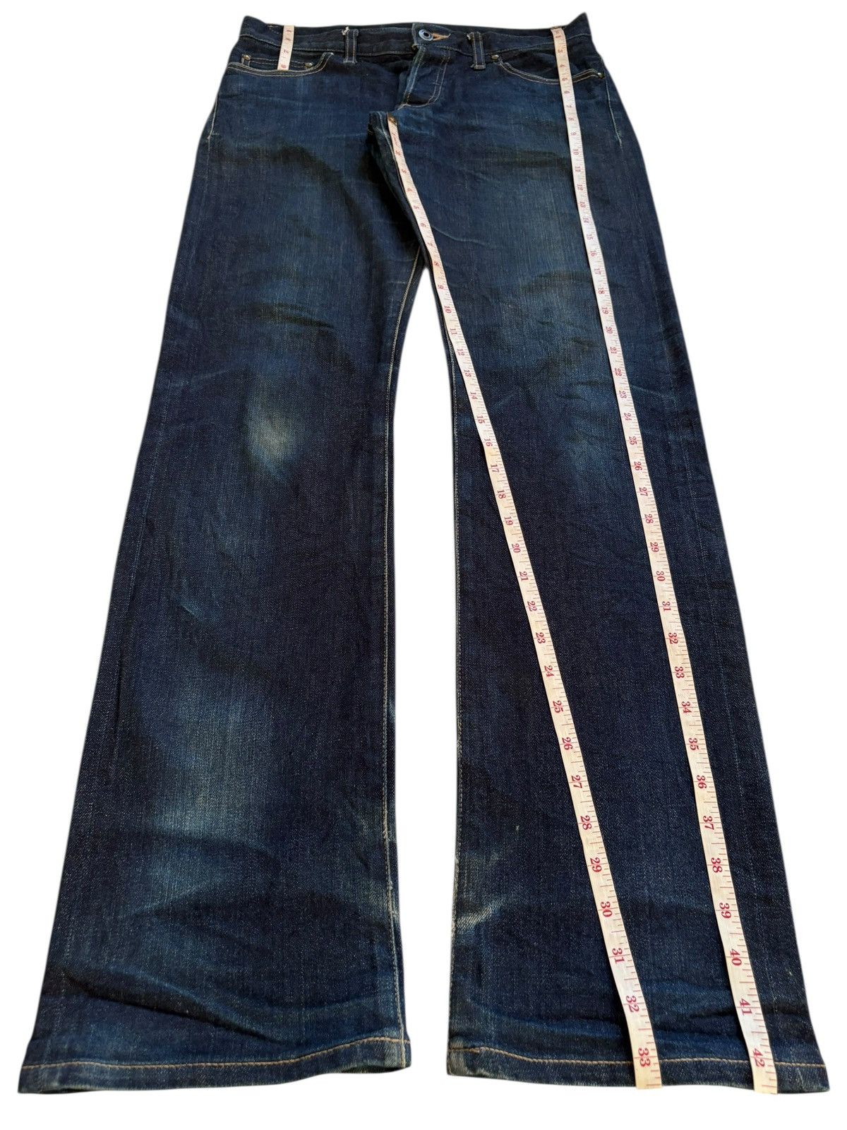 Shellac Vintage Shellac Selvedge Raw Denim Style Button Fly Jeans Size US 32 / EU 48 - 13 Thumbnail