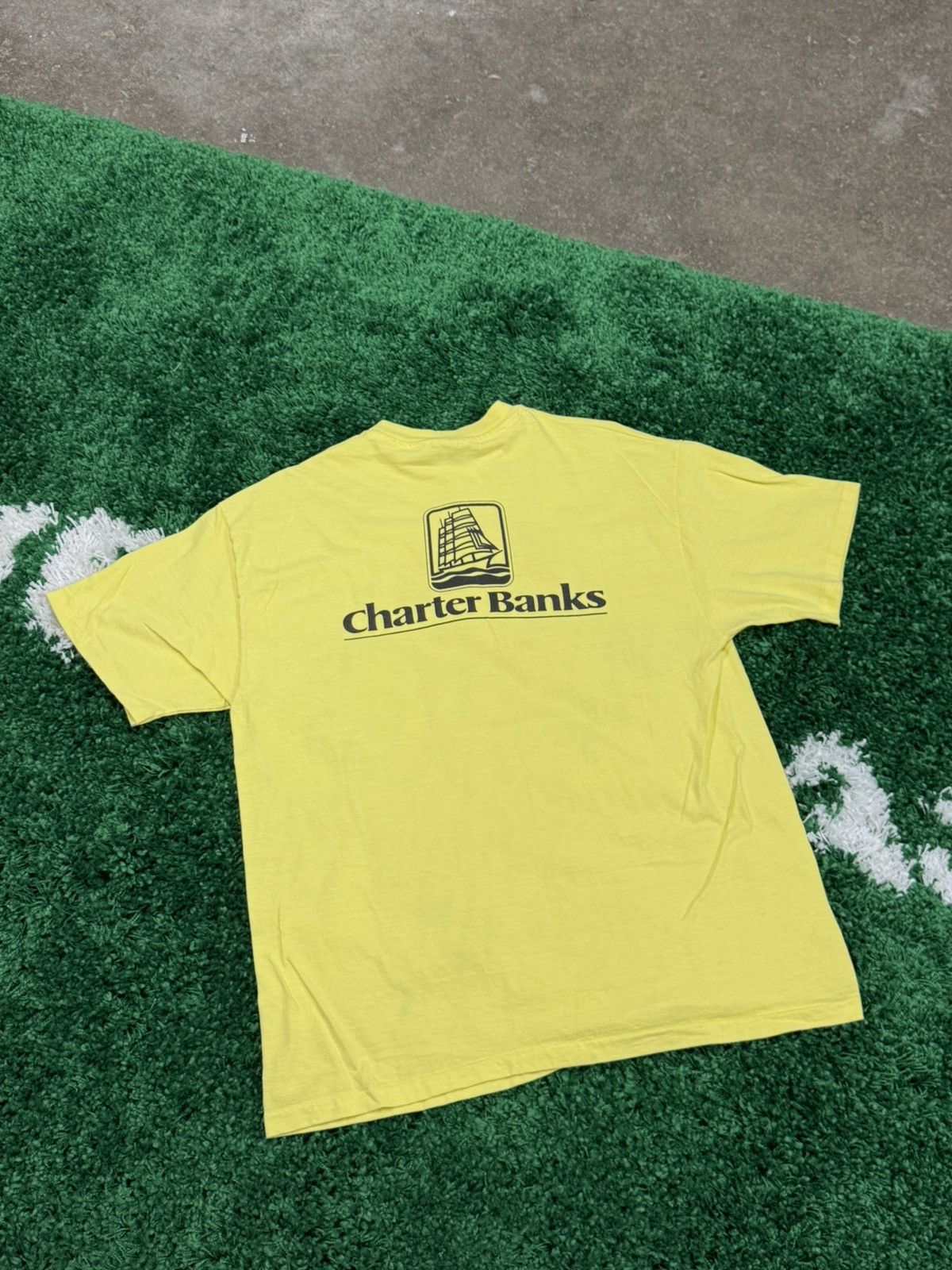 Hanes × Vintage 90s Yellow Hanes Farmer / Barn Country Fair Tee 1994 XL Size US XL / EU 56 / 4 - 7 Thumbnail