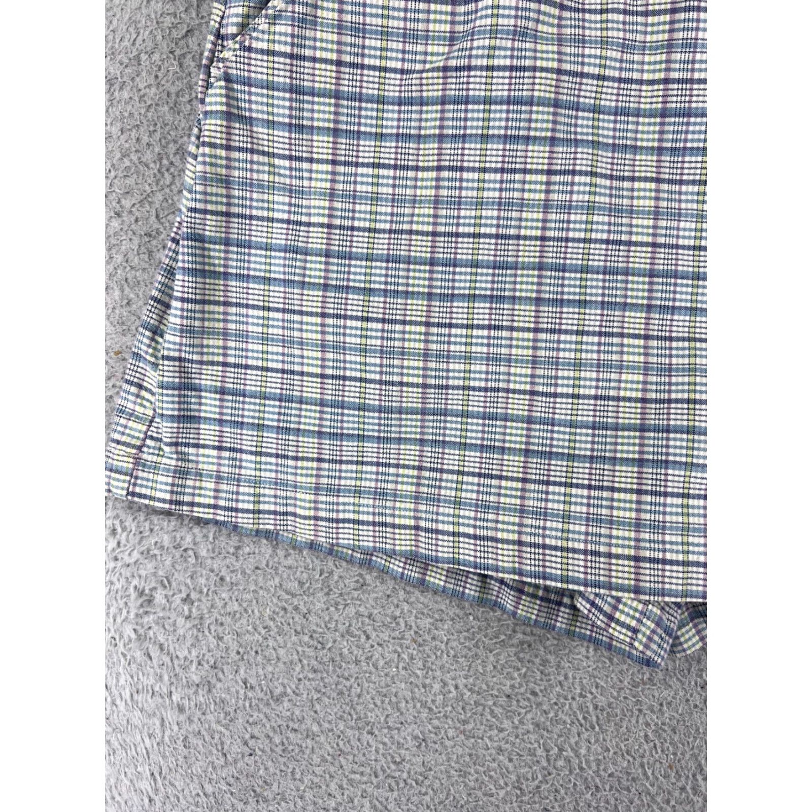 Vintage Columbia Women Skort Blue Plaid Cargo Activewear Golf with Pockets 24 in Waist Regular Size 42" / US 20 - 6 Thumbnail