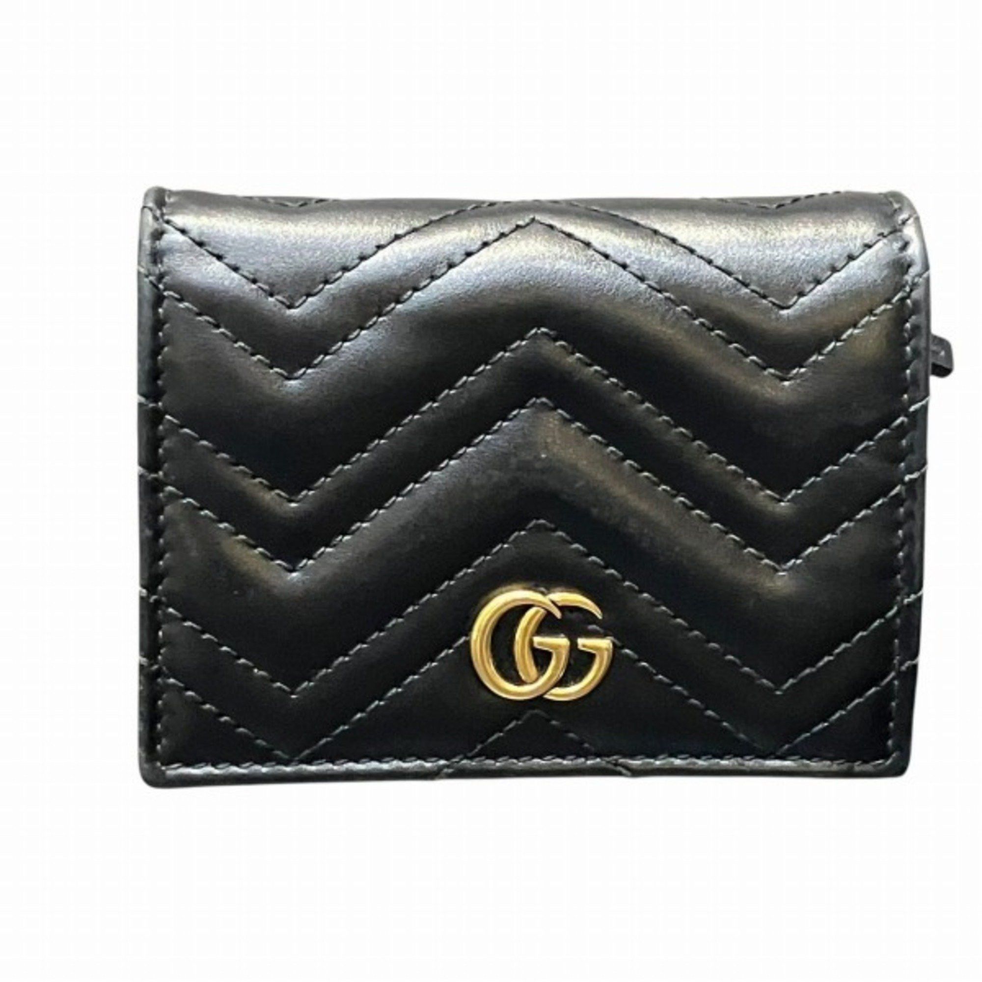 Gucci GG Marmont Double G Small Wallet 466492 Women's Bifold