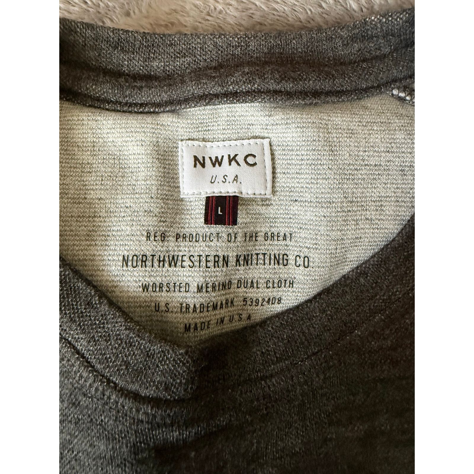 NWKC NWOT NWKC Mens CREW Top in CHARCOAL size L $199 Size US L / EU 52-54 / 3 - 3 Thumbnail