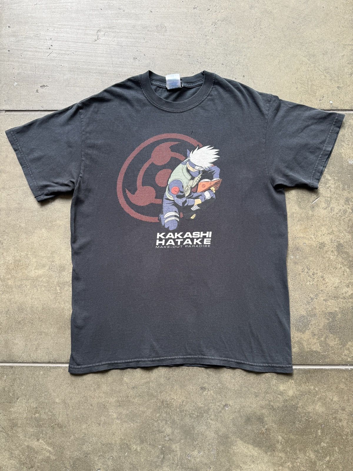 Vintage 00s Kakashi Makeout Paradise Naruto Anime Tee Shirt Lain DBZ Size US M / EU 48-50 / 2 - 1 Thumbnail
